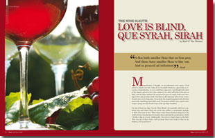 The Wine Sleuth: Love is Blind... Que Syrah, Sirah